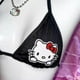 thumbnail image 4 of Sujetador de Hello Kitty para mujer, bragas de Anime, ropa interior bordada Y2K, ropa interior Kawaii de dibujos animados, parte trasera en T, Kuromi traje de baño, regalo de verano, 4 of 4