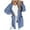 Blue Clothes for Women, variant on safuny Women's Loose Knitted Cardigan Sweater Pocket Fall Long Sleeve Open Front Casual Relaxed Side Split Holiday Solid Color Tops Trendy Shirts Blue S