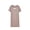 Khaki, variant on Women's Soft Short Sleeve Nightgown Crew Neck Stretchy Comfortable Loose Midi Bedroom Loungewear Dress Purple Pajama Skirt for Women XL