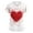 Red_AK11, variant on Lumtrix Valentine's Day Women's Short Sleeve Scrub Tops V Neck Nursing Uniform with Pockets Plus Size Heart Print Work Shirts Black 3XL