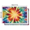 thumbnail image 5 of Colorful Tie Dye Mandala Pattern Summer Placemats Table Placemats Set Of 6-Linen Kitchen Washable Placemats Table Mats 11.8"x17.7" Non-Slip Heat Resistant, 5 of 5