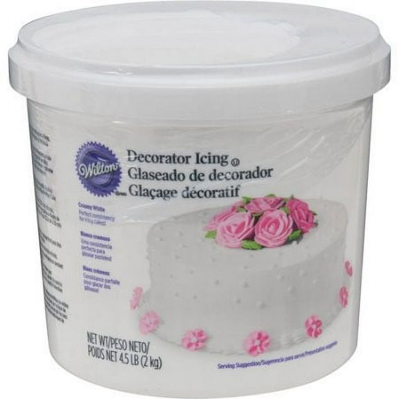 Wilton No Cholesterol Vanilla Decorator Icing, 4.5 lb Tub