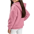 thumbnail image 6 of Lmnyox Kid's Fleece Jackets Winter Warm Solid Color Zip Up Coats Casual Hooded Jackets with Pockets, 6 of 6