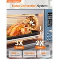 thumbnail image 2 of Nuwave Bravo Pro Smart Air Fryer Combo de horno tostador, encimera de horno de convección Airfryer, funciones 12 en 1 con tecnología más rápida y uniforme, 1800 W, 50-450 °F, sin PFAS, 21 QT, azul aco, 2 of 5
