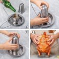 thumbnail image 3 of Beer Can Chicken Holder for Grill Chicken Roaster Stand, BBQ Grill Poultry, Large Barbecue Grill Rack, Perfect Indoor and Outdoor Grilling Accessory for Roasting Meat, 3 of 5