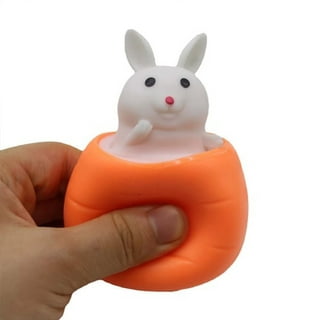  3 PCS Set Squeeze Toys Squishes Carrot Rabbit Fidget Toys Pop  Up Squishy Rabbit in Carrot Stress Relief for Kids & Adult Tricky Funny  Novelty Toy : Toys & Games