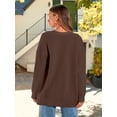 thumbnail image 6 of Women's Cardigan 2023 Open Front Oversized Button Lightweight Sweaters V Neck Loose Cardigans Knit Outwear, 6 of 14