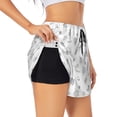 thumbnail image 2 of Haiem Hand Drawn Turtle Women's 2 in 1 Running Shorts - Lightweight Athletic Workout Gym Yoga Breathable Sports Shorts Liner with Phone Pockets-, 2 of 9