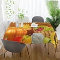 thumbnail image 6 of Coolnut Thanksgiving Pumpkin Tablecloth, Waterproof Washable Polyester Square Table Cover, Durable Tablecloth for Kitchen Dining Table Party Decor, 54"x54", 6 of 7