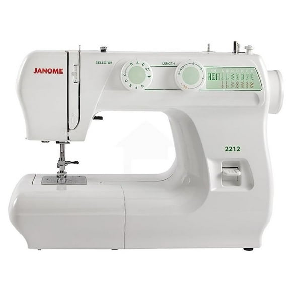 Máquina de Coser Janome 2212 de carga frontal con 12 puntadas