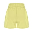 thumbnail image 5 of REALiKUN Women Casual Shorts Ruffle Bowknot Tie Waist Summer Shorts with Pockets, 5 of 8