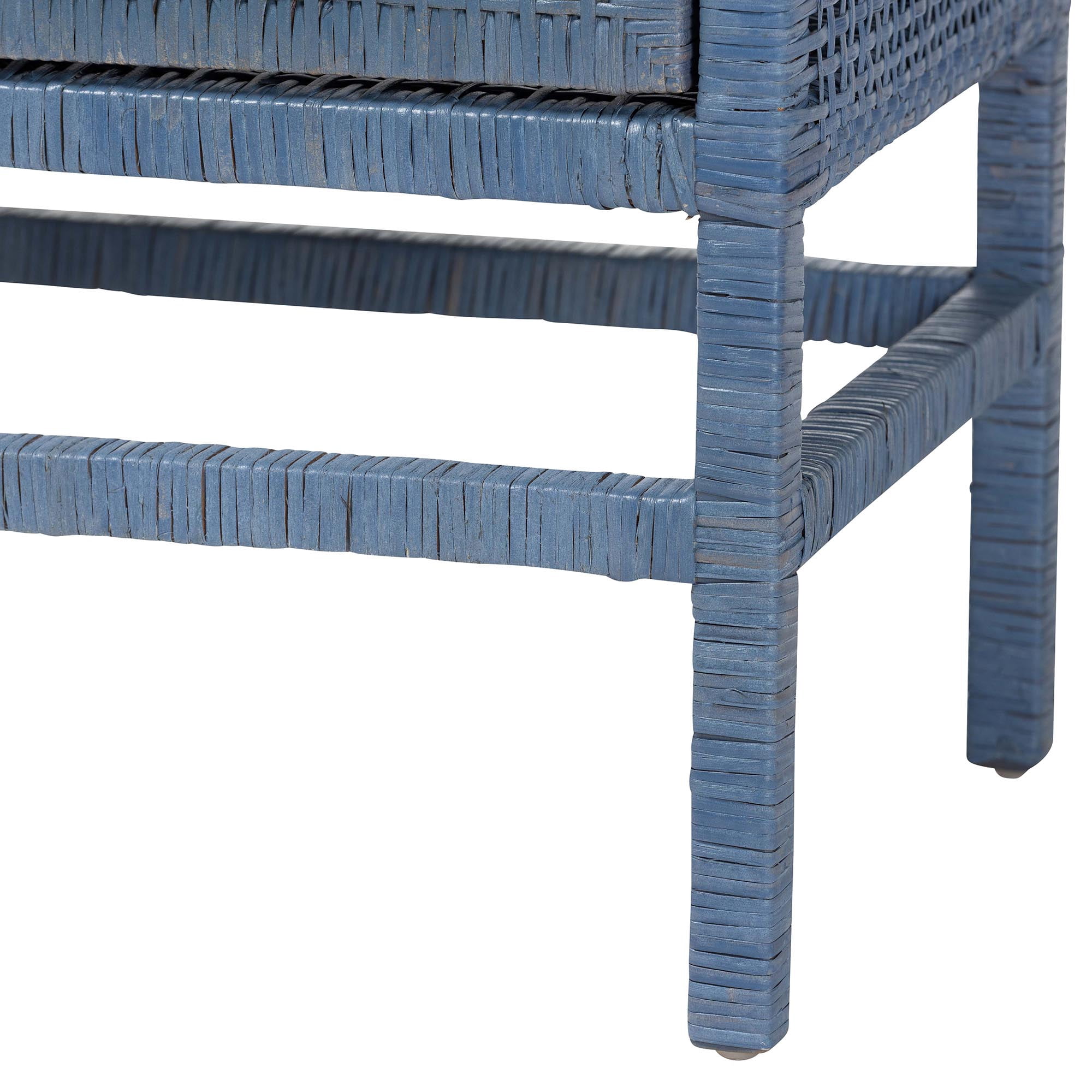 bali & pari Vivan Boho Storage Cabinet, 2-Tier, Navy Blue