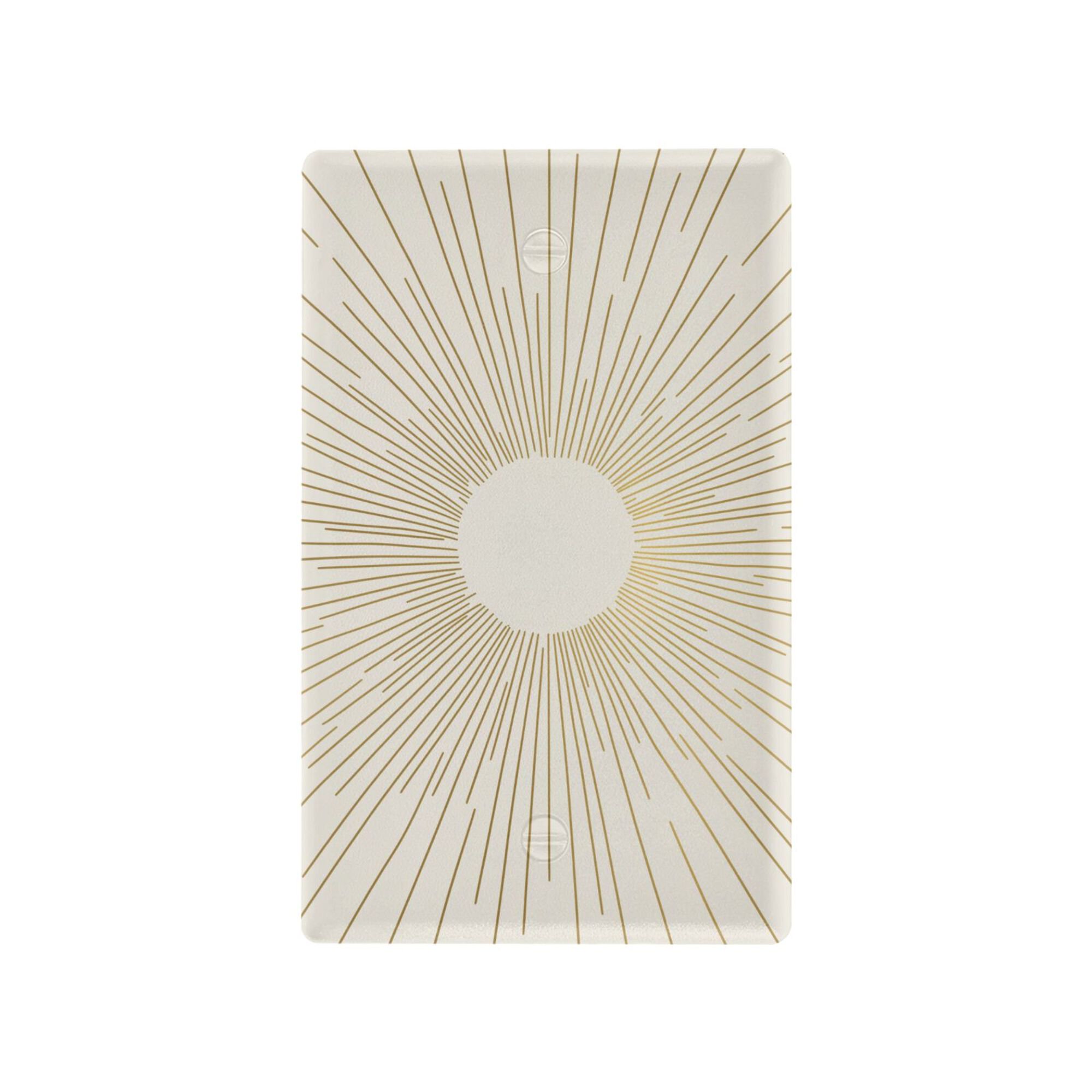 Yayeee Blank Wall Plate Cover 1-Gang 4.5"x2.7" Home Unused Decorative Outlet, Sunshine