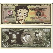 Betty Boop $ Million Dollar $ Nouveauté Bill à collectionner