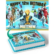 Fornite Season 4 Marvel Nexus War Edible Image Cake Topper Personalized Birthday Sheet Decal Banner 1/4 Sheet