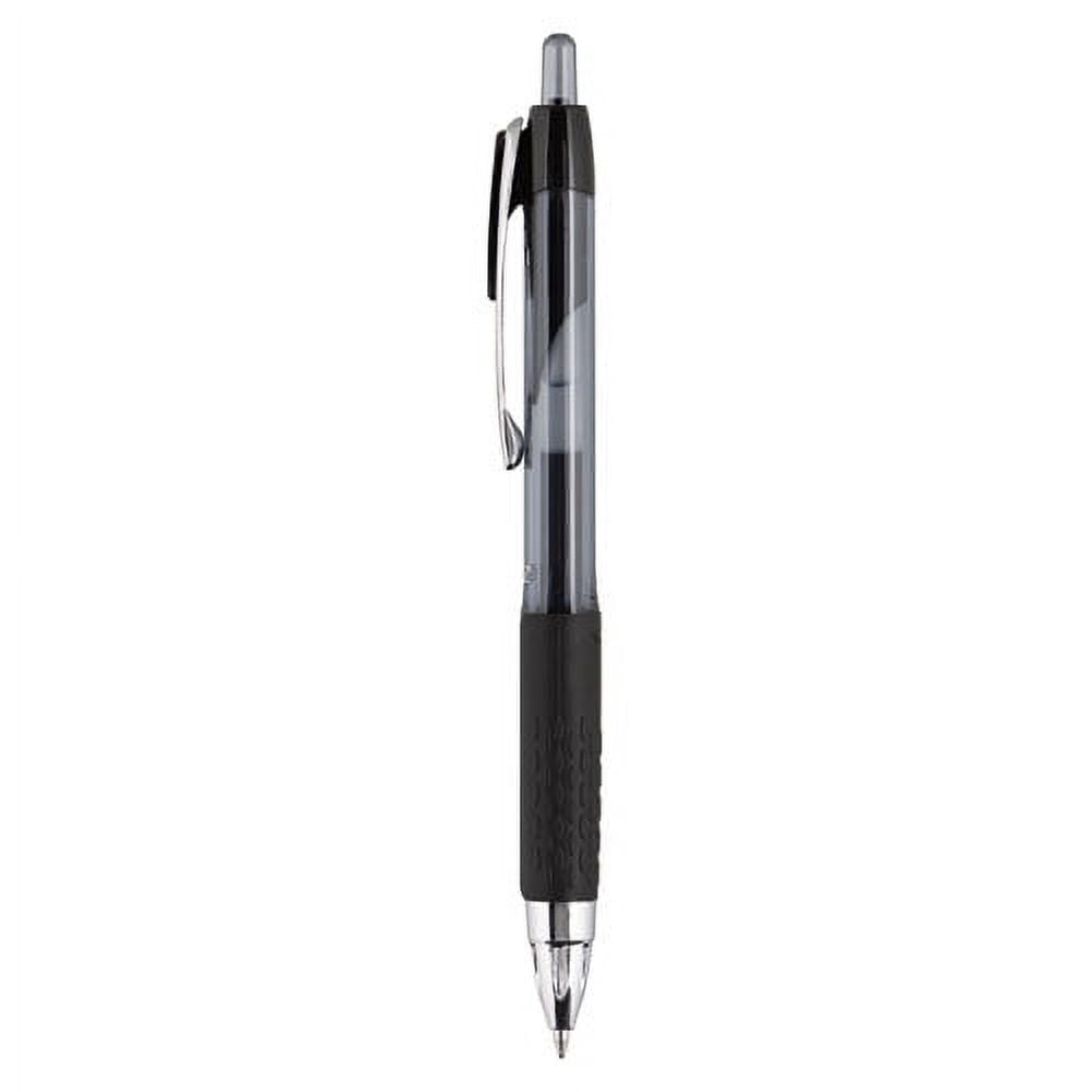 Signo 207 Gel Pen, Retractable, Micro 0.5 Mm, Black Ink, Smoke/black Barrel, Dozen | Bundle of 2 Dozen