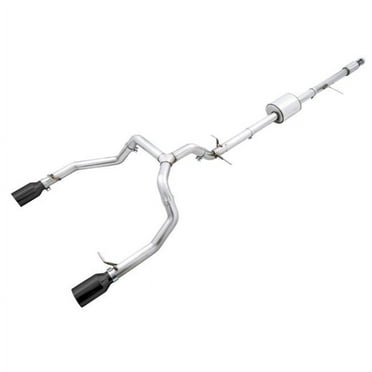 AWE Tuning 4th Gen GM 1500 5.3L 0FG Catback Split Rear Exit (Flat Bumper) - Dual Diamond Tips