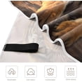 thumbnail image 3 of Fierce Tiger Beach Towel Soft Absorbent Quick Dry Sand Free Lightweight Polyester Camping Towels for Beach Travel Swim 30x60 in Wash cloth, 3 of 7