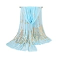 thumbnail image 2 of Lightweight Scarves Fashion Flowers Print Women Cotton Wrap Scarf Head Shawl Summer Gift, 2 of 3