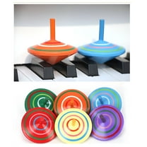 BESTSKY Wooden Colorful Spinning Top Kids Wood Children's Party Toy