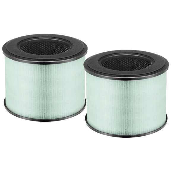 Nispira BS-08 3-in-1 HEPA Air Filter Replacement Compatible with Partu BS-08 Air Purifier, 2 Packs (NOT FOR BS-03)