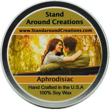 APHRODISIAC TIN 8-OZ. ALL NATURAL SOY CANDLE