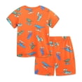 thumbnail image 6 of WhouRiu Boys Girls Summer Casual Outfits Kids Unisex Short Sleeve Cartoon Graphic Tees Shorts Sets, 6 of 6