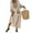*a-Orange, variant on ClodeEU Women's V Neck 3/4 Sleeve Striped Loose Fit Maxi Dress with Pockets,Casual Summer Long Dress Pink,Womens Plus S