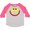 Heather and Hot Pink, variant on Inktastic Monster Face Boys or Girls Toddler T-Shirt