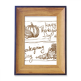 thumbnail image 1 of Thanksgiving Day Seal Gray Pattern Photo Frame Exhibition Display Art Desktop Painting, 1 of 3