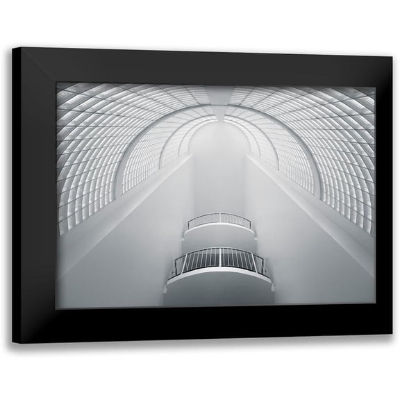 T, Nico 14x11 Black Modern Framed Museum Art Print Titled - White