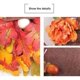thumbnail image 4 of Corona de otoño artificial para puerta de entrada con gnomo, peonía, hojas de arce, corona hecha a mano, 20.0 in (naranja), 4 of 5