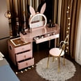 thumbnail image 3 of Bedroom Mirror Dressers Nightstand Vanity Chair Shelf Storage Dressers Organizer Corner Comoda Pra Quarto Vanity Accessories My Lux Decor Round, 3 of 23