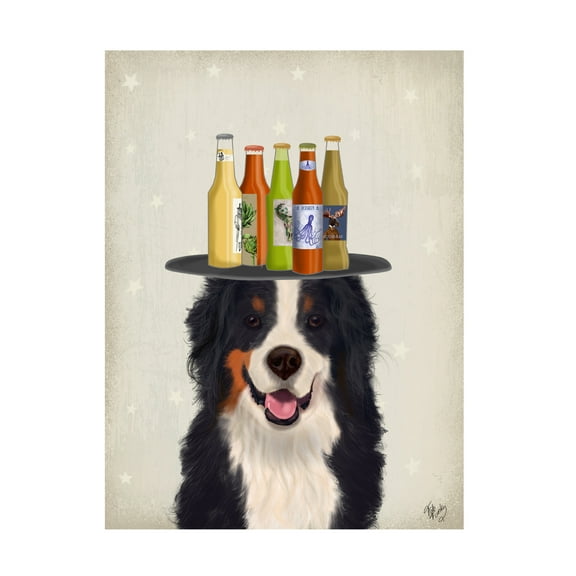 Fab Funky 'Bernese Beer Lover' Canvas Art