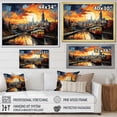 thumbnail image 4 of Designart "Atlanta Popart horizon V" Cityscapes Floater Framed Canvas Wall Art, 4 of 7