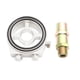 thumbnail image 2 of Kit adaptador de medidor de temperatura y presión de aceite para vehículos, accesorios de aluminio universales Plata, 2 of 9