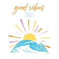 thumbnail image 2 of McCully, Jennifer 12x14 White Modern Wood Framed Museum Art Print Titled - Good Vibes Only Rainbow, 2 of 4