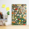 thumbnail image 2 of FORMRS Acrylic Clipboard with Low Profile Clip Standard A4 Letter Size, 12.5" x 9", Beige Floral Garden, 2 of 8