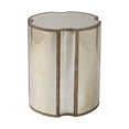 thumbnail image 3 of Uttermost Harlow MDF Wood Mirrored Accent Table in Antique Brass, 3 of 5