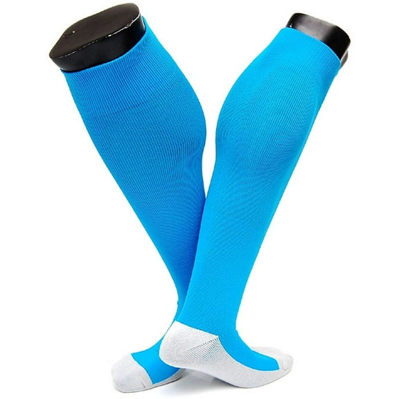 Lian LifeStyle Women's 1 Pair Knee High Sports Socks Size M XL0020-04(Sky Blue)