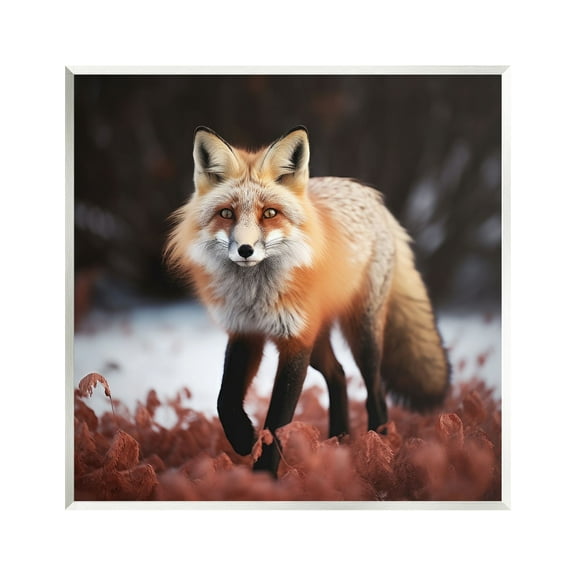 Stupell Industries Fox Cub in Nature Animals & Insects Photography Unframed Art Print Wall Art, 12 x 12