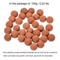 thumbnail image 3 of Uxcell 9-10mm 0.22 Lbs Clay Pebbles Red Gardening Potted Balls for Hydroponic Growing, 3 of 5