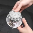 thumbnail image 3 of Washing Machine Hair Filter Net Home Mesh Surface Laundry Filter Bag Removal Laundry Hairs Fur Catcher Remover Fitting Filtration Holder Grey, 3 of 7