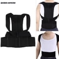 thumbnail image 1 of Posture Corrector for Women & Men  Adjustable Shoulder Back Brace for Slouching & Hunching  Black Invisible Back Support for Back Pain Relief, 1 of 8