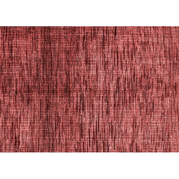 Ahgly Company Machine Washable Indoor Rectangle Abstract Red Modern Area Rugs, 7' x 9'