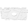 thumbnail image 2 of 26"W x 17 3/8"H x 5"ID x 9 1/4"C x 1"P Novo Architectural Grade PVC Contemporary Ceiling Medallion, 2 of 11