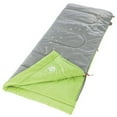 thumbnail image 2 of Coleman Child Glow in the Dark 45-Degree F Rectangular Youth Sleeping Bag, Illumi-Bug, 26"x66", 2 of 5
