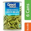 Great Value French Style Green Beans, 14.5 Oz (6 Packs)