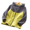 thumbnail image 4 of Esaierr 3-15Y Autumn Winter Colorblocking Fleece Jacket for Kid Toddler Boys Girls Warm Hooded Coats Teenagers Long Sleeve Cozy Outwear, 4 of 9
