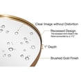 thumbnail image 2 of Open Box Modern 20x28In Oval Wall Hanging Bathroom Vanity Mirror, Gold, 2 of 9